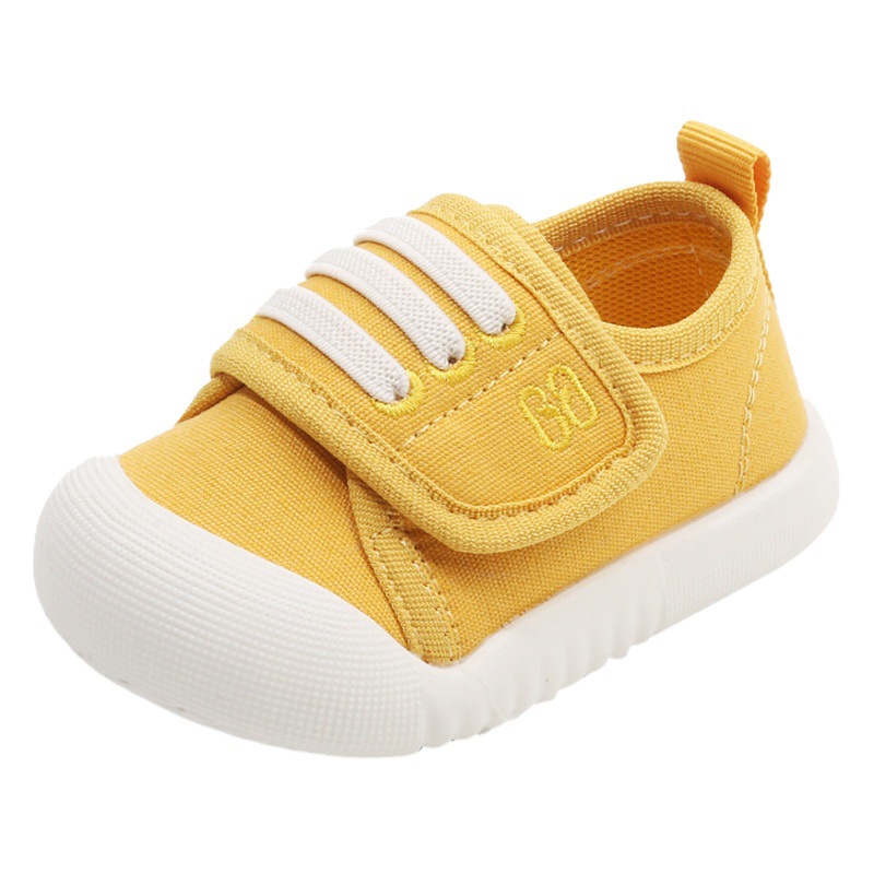 Men's Casual Shoes Spring and Autumn Non-slip Soft Sole Shoes 1-3 Years Old Women's Canvas Shoes Anti-kicking Toddler Shoes
