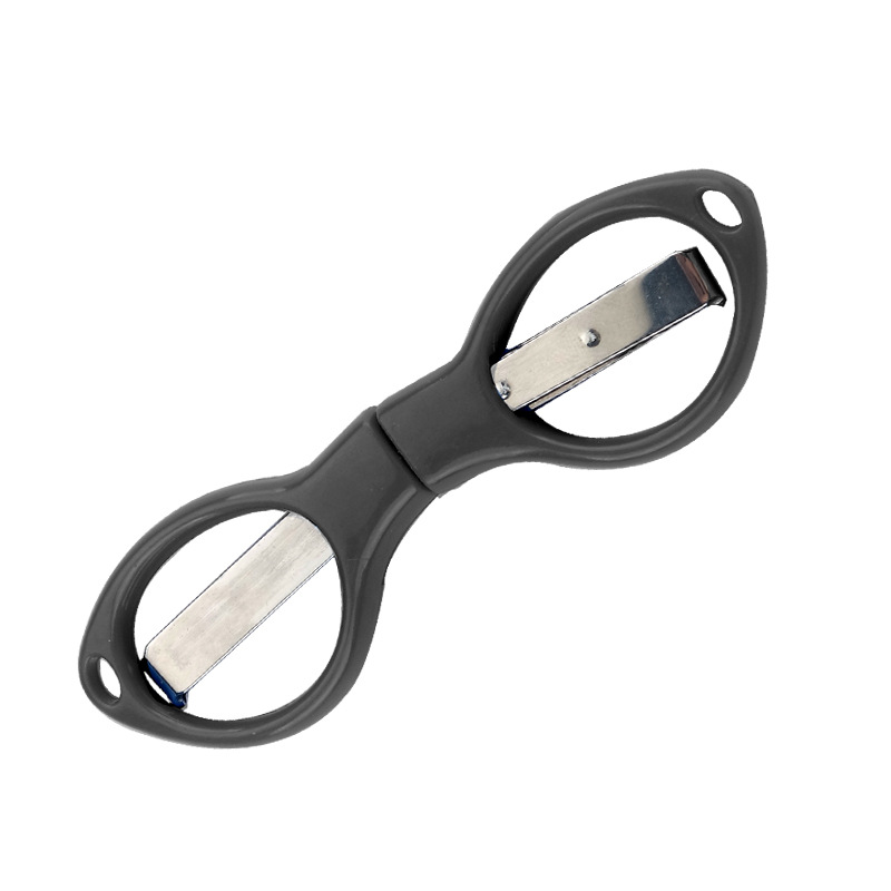 Picture of Stainless steel folding scissors plastic handle/alloy stretch shear travel portable fishing Special 8/eight character scissors wholesale