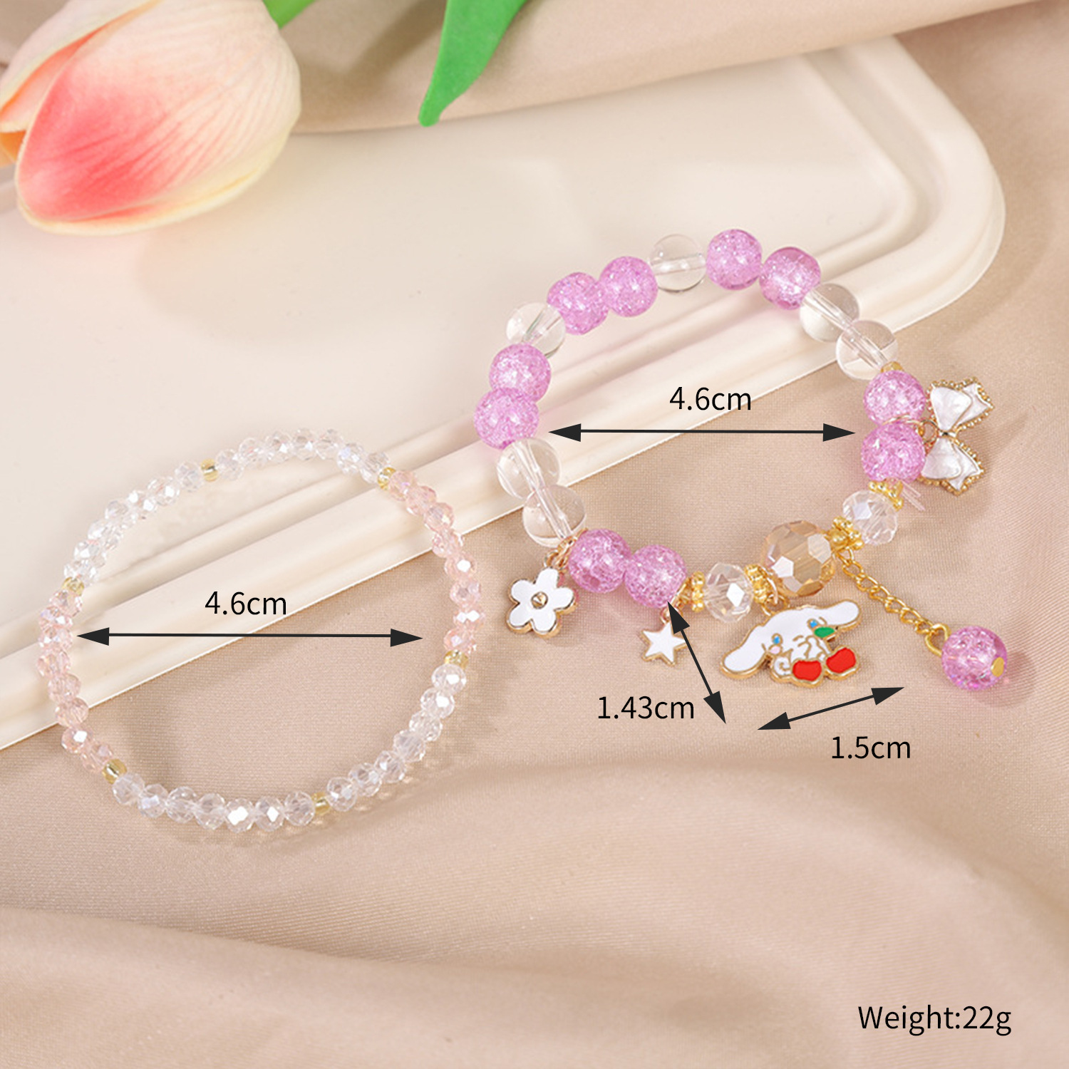 Picture of Children's Bracelet Bracelet Bracelet Beaded Crystal Women's Cute Students Girls' Bracelet Children's Gift