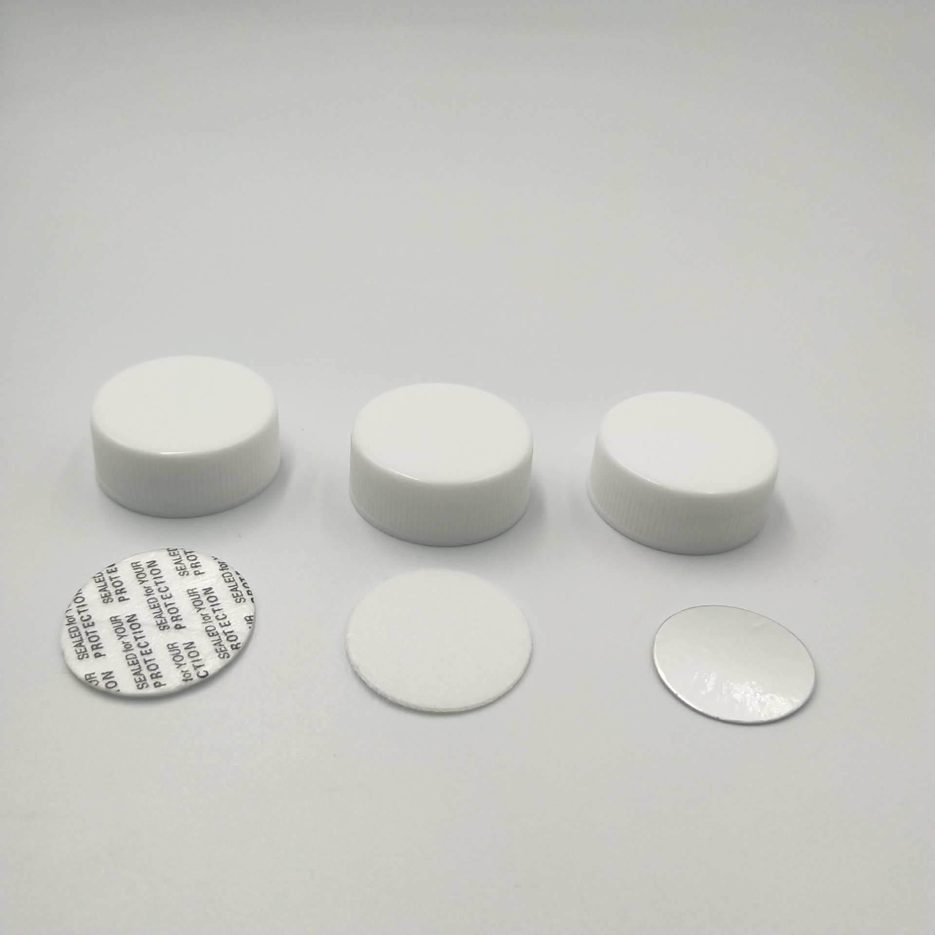 Picture of Cross-Border Manufacturer Supplies 28/400 White Lace Plastic Cover Pp Screw Cap Sealing Cap Pouring Thread Screw Cap