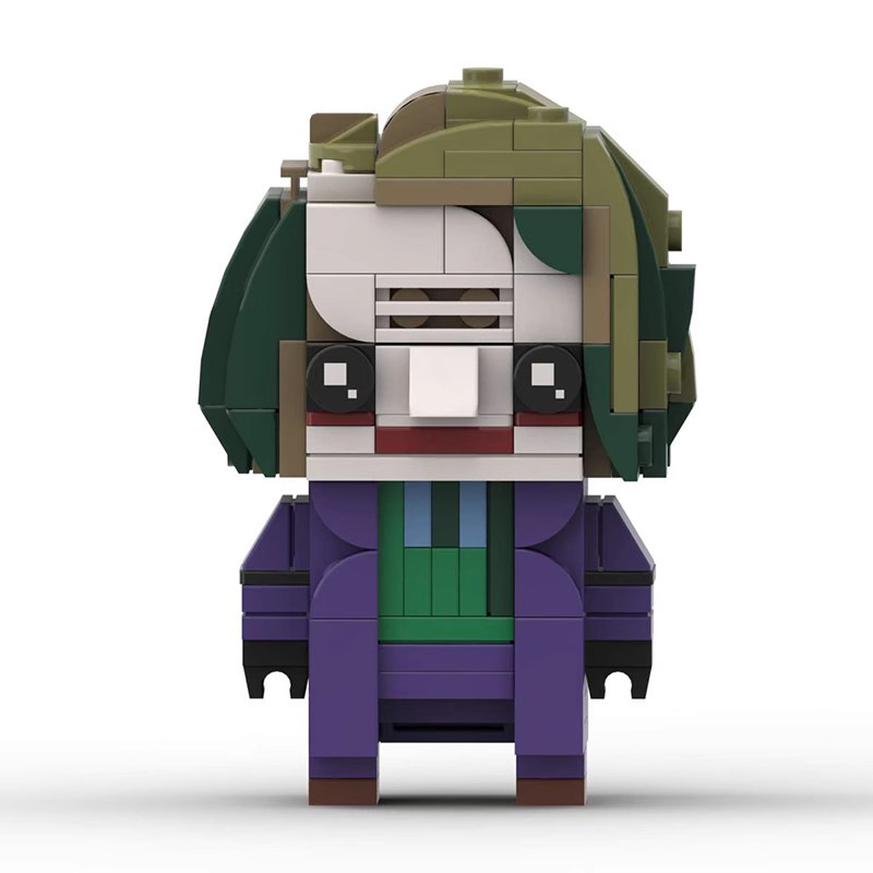 Picture of Compatible with Lego MOC domestic building blocks square head Batman trilogy creative clown style clothes assembly model