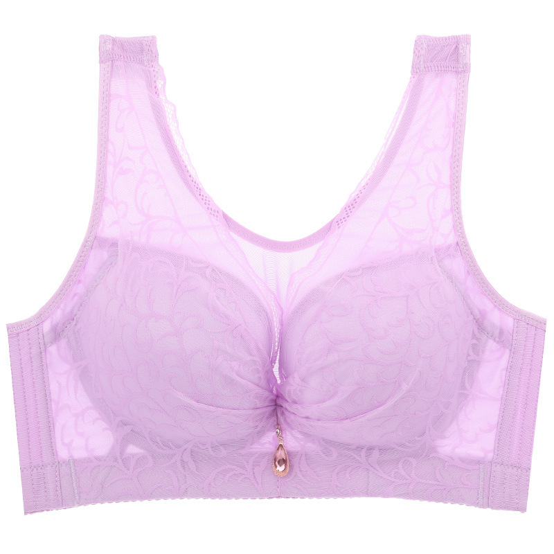 Picture of Wireless underwear plus size women's tube top vest-style beauty back chubby girl push up anti-sagging adjustable bra E