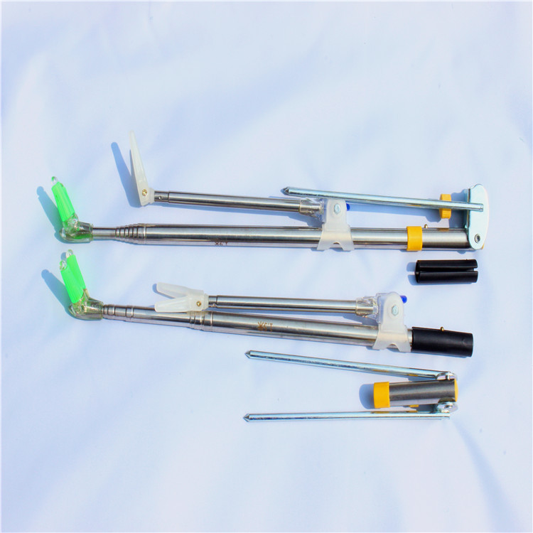 Stainless Steel Fishing Rod Stand Dual-Purpose Fishing Ground Stake Fishing Supplies Wholesale Fishing Float Lightweight Foldable
