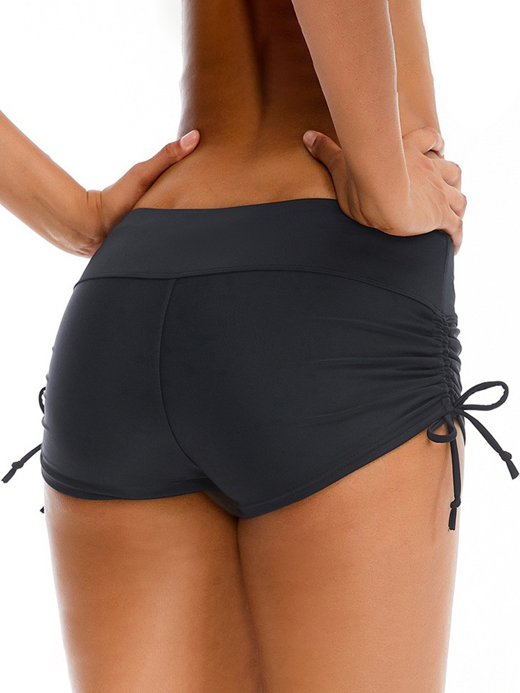 Picture of Summer ladies loose lace-up boxer beach swimming trunks wading snorkeling suit swimsuit pants spot wholesale
