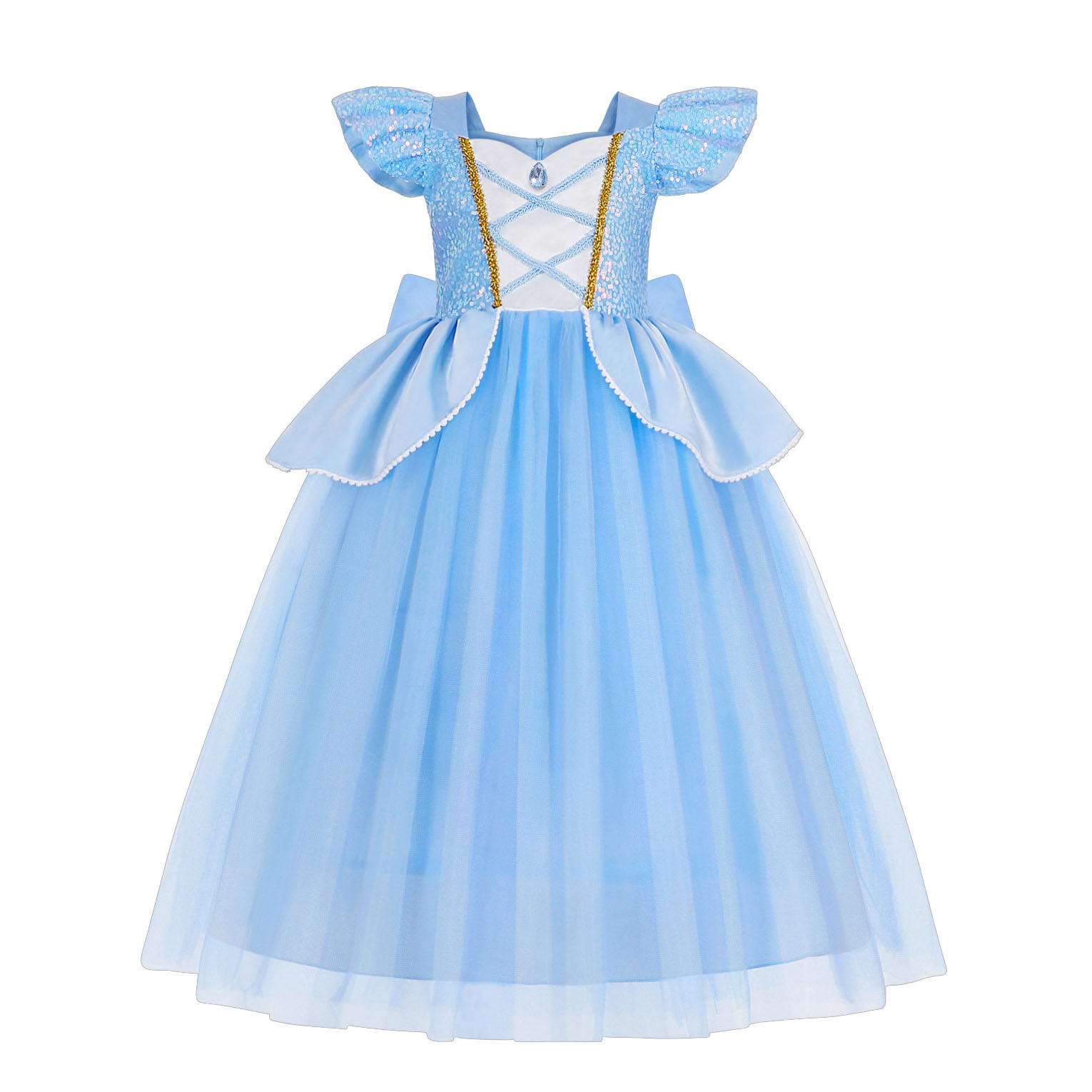 Foreign trade girls' clothing Cinderella princess skirt girls' pettiskirt party dress up costume performance clothing dress
