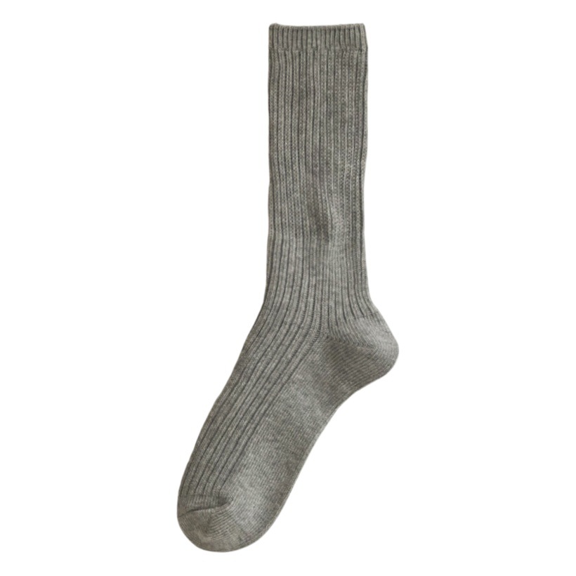 Socks Women's Spring and Autumn Clothes Strict Korean Style Solid Color Ballet Long Barrel Stacking Socks Instagram Style Japanese Style Vintage Mid-length Socks