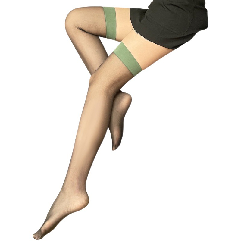 Red Pepper Over-the-Knee Silk Stockings Women's Online Celebrous Jk Long-tube Silk Stockings Ultra-thin Sexy Nightclub Bounty Hot Girl Red Rim Black Silk Stockings