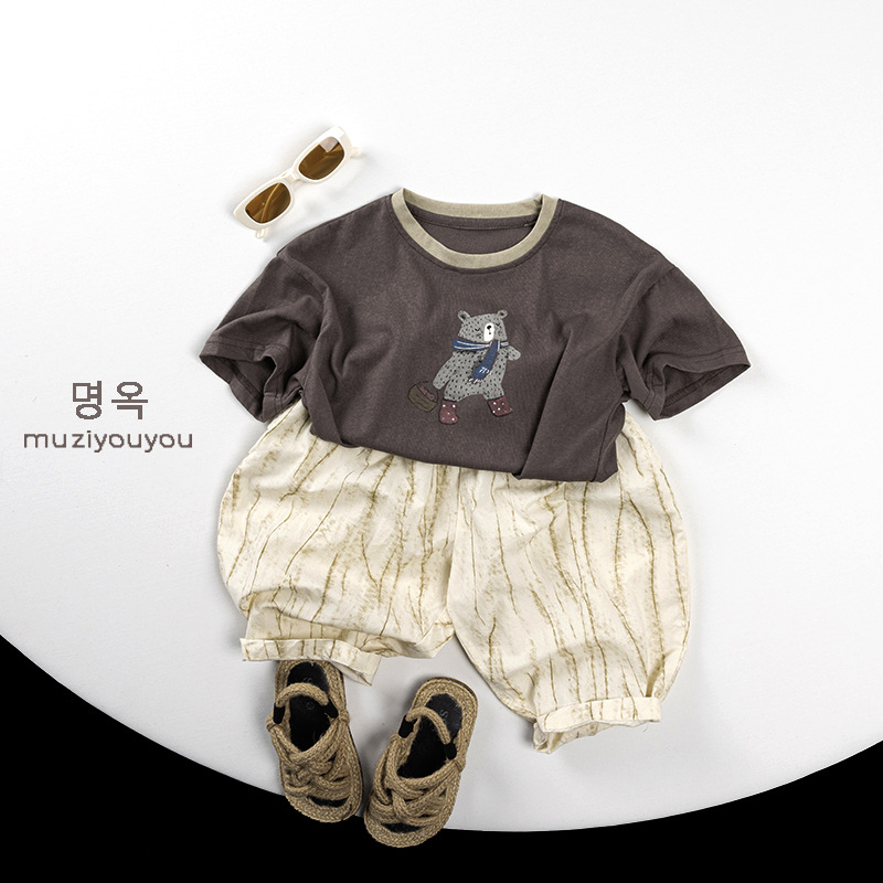 Picture of recommend ~ Summer Colorful Children's Thin Cool Cotton Anti-mosquito Pants Korean Style All-match Trendy Baby Pants