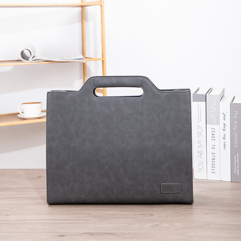 High-Definition Version of the New Large-Sized Men's Handbag Large-Capacity Business Briefcase Commuter Office Document Bag