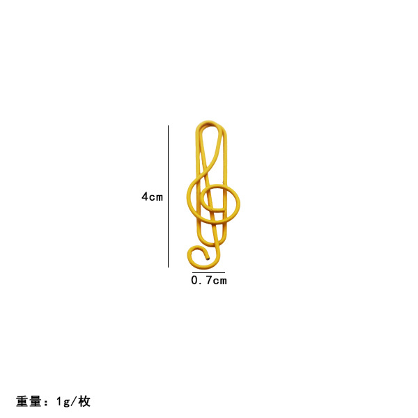 Picture of Amazon's Best-Selling Colorful Musical Note Paper Clips, Cartoon Bookmarks for Students, Creative Office Paper Clips