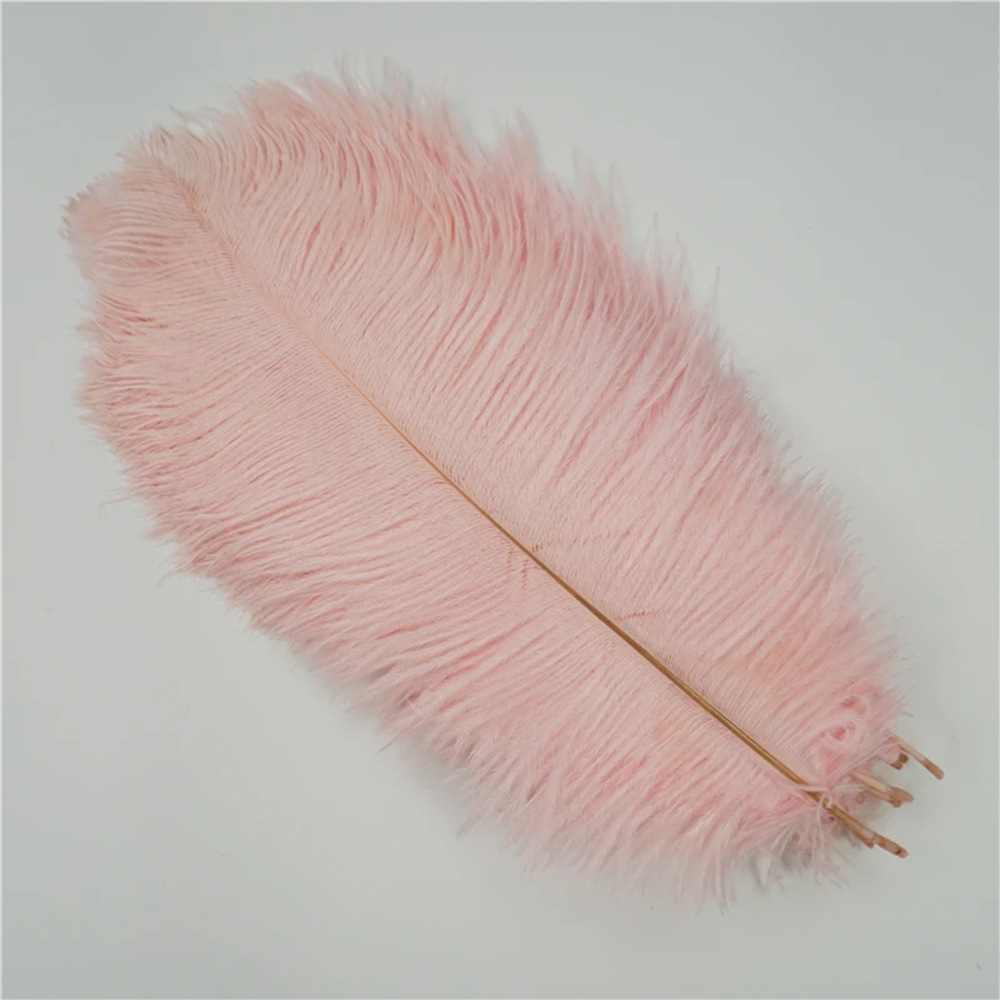 Picture of 20-25cm Ostrich Feathers Wholesale Manufacturer in Stock Wedding Decoration Feathers DIY Crafts Stage Costumes Ostrich Feathers