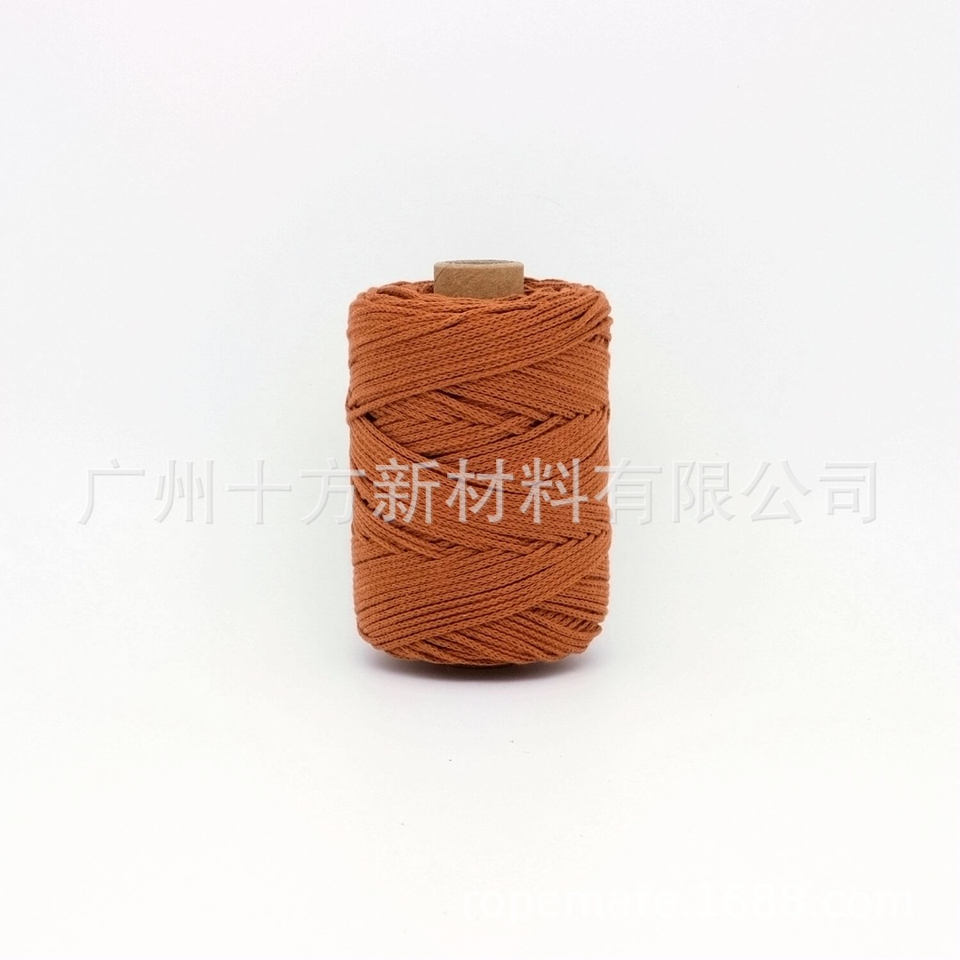 Picture of Wholesale color 1.5mm round strand yarn combed cotton thread crochet wool knitting handmade thread DIY cotton rope