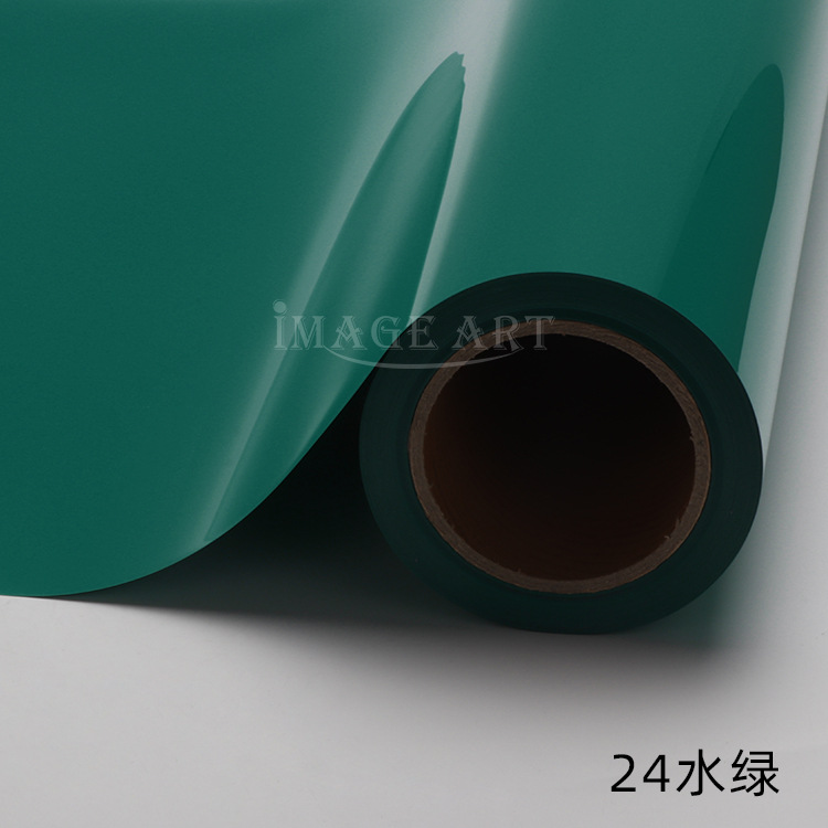 Picture of PU thermal transfer engraving film logo printing ordinary color engraving hot stamping film clothing T-shirt hot stamping film whole roll