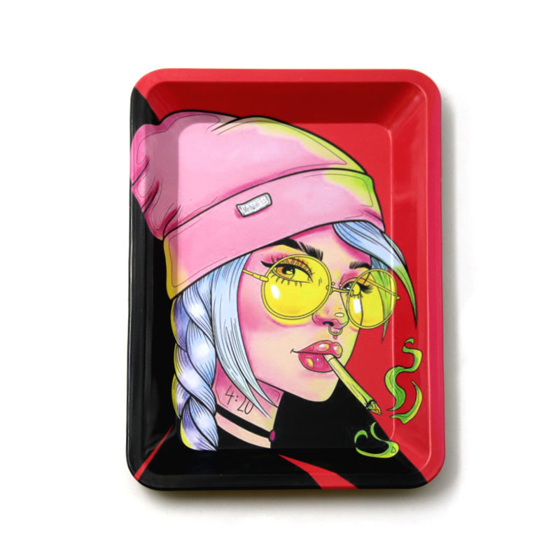 Picture of 180*125mm Tinplate Cigarette Tray, Small Cigarette Tray, Metal Iron Tray Tray, Tobacco Wire Operation Tray, Smoking Tray