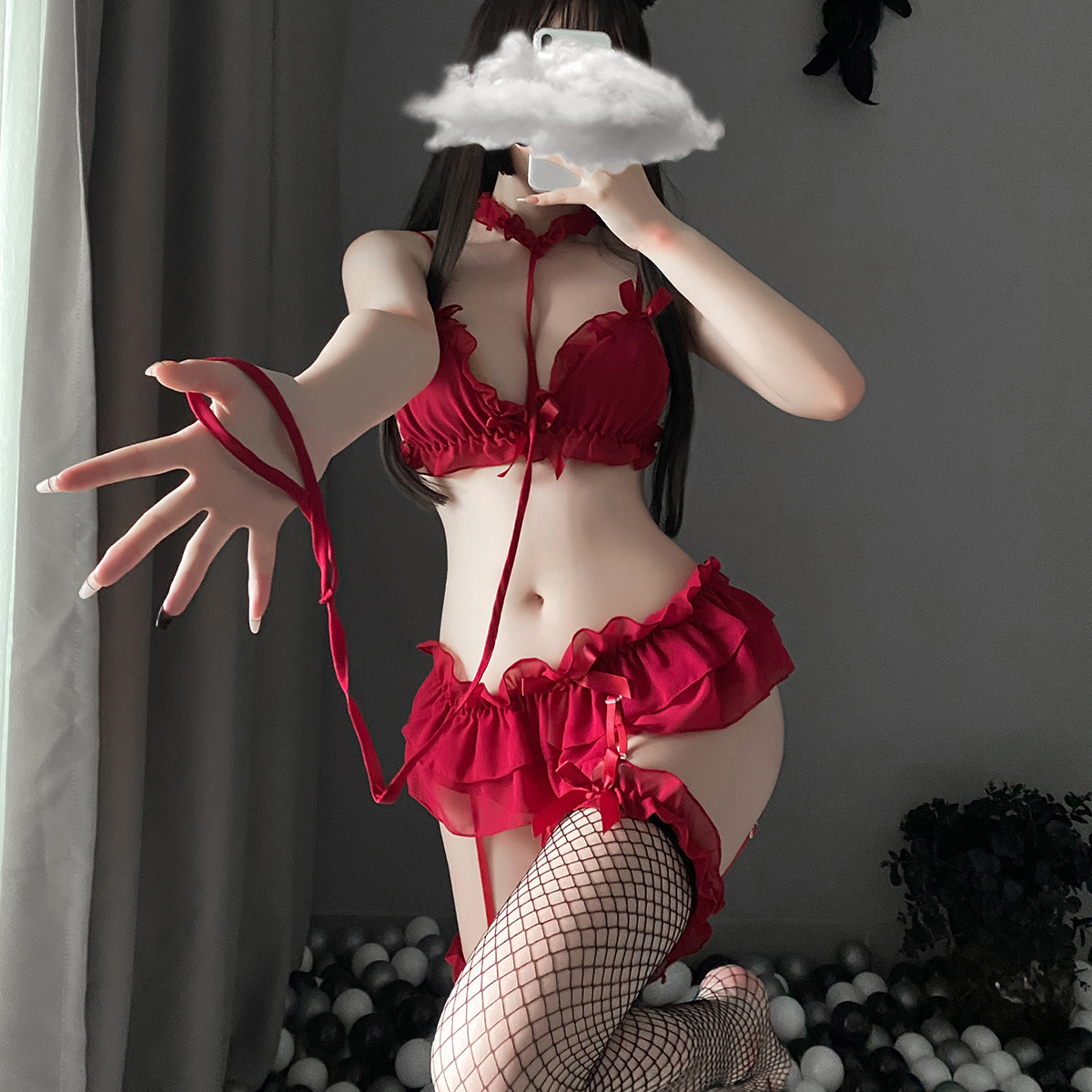 Private Foreign Trade Sexy Cute Uniform Temptation Passion Maid Dress Maid Sexy Suit Chiffon Transparent Underwear
