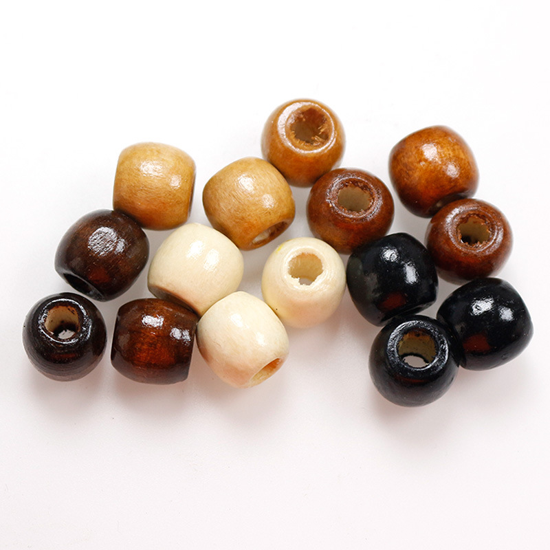 Picture of Maple Loose Beads Beaded Seat Cushion Packaging Clothing Accessories Bundle Flap Pocket Pants Large Hole Wood Beads DIY Handmade Beads