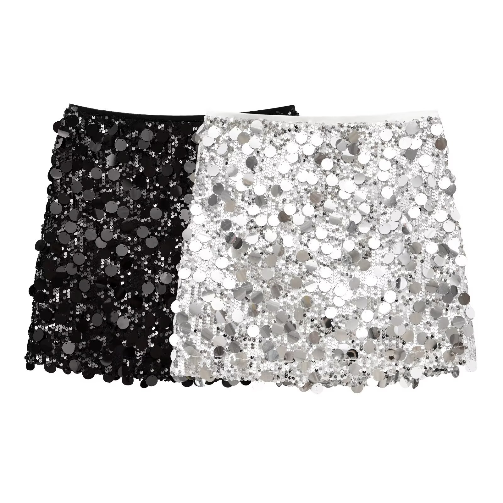 ZA cross-border women's clothing wholesale European and American style new style all-match bead ornaments high waist hip skirt A- line skirt