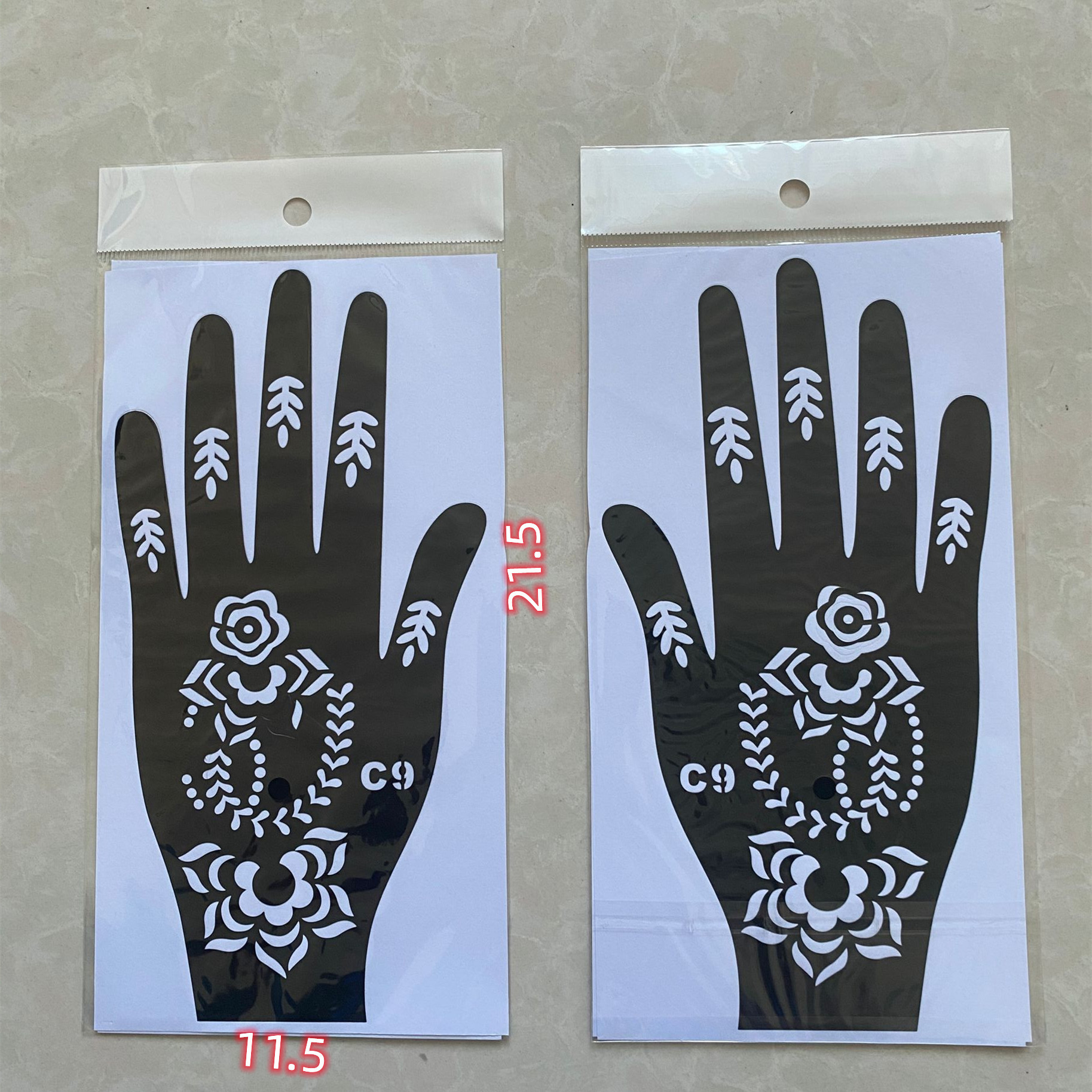Picture of Dark Wind Hand Tattoo Palm Tattoo Template Hand Simulation Temporary Sticker Beautiful Original Hand Tattoo
