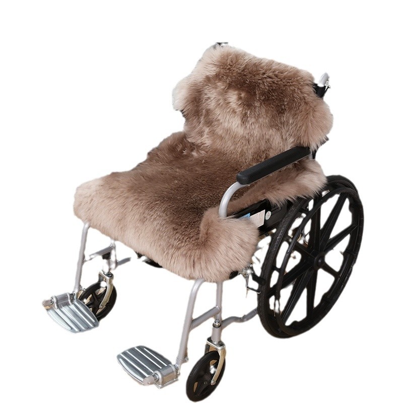 Picture of Wool Wheelchair Cushion Fur Integrated Sofa Cushion Living Room Bedroom Floor Mat Thickeneded Plus Logo Chair Cushion Wholesale