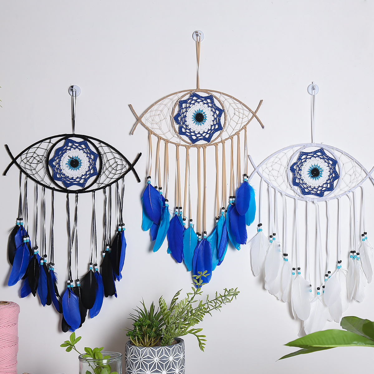 Picture of Cross-border Hot Devil's Eye Home Decoration Dream Catcher Wall Hanging Wall Decoration Dream Catcher