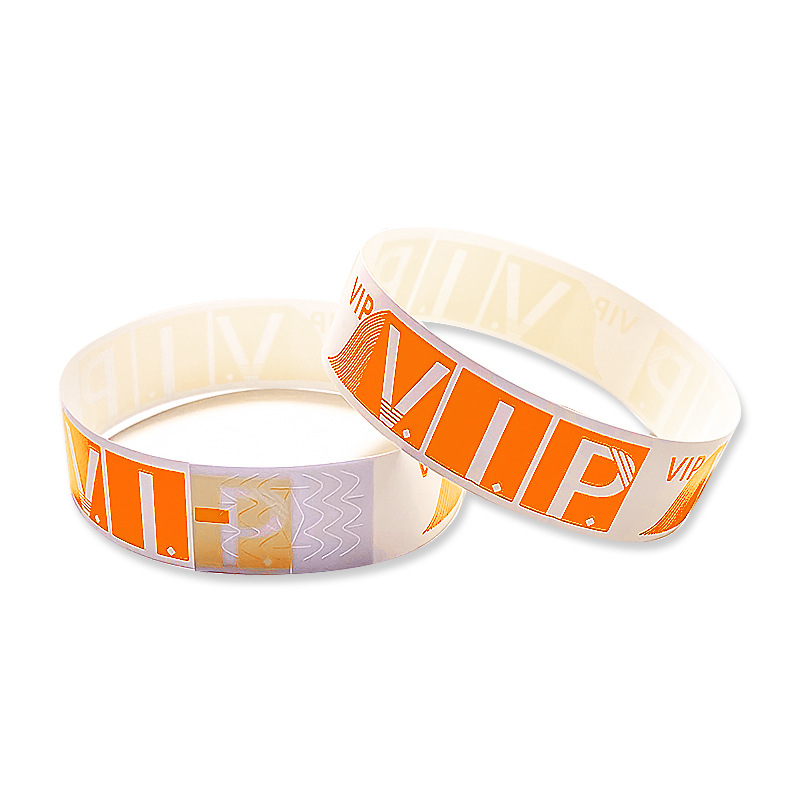 Picture of In stock disposable bracelet playground children's paradise color identification band PP synthetic paper outdoor waterproof wrist strap