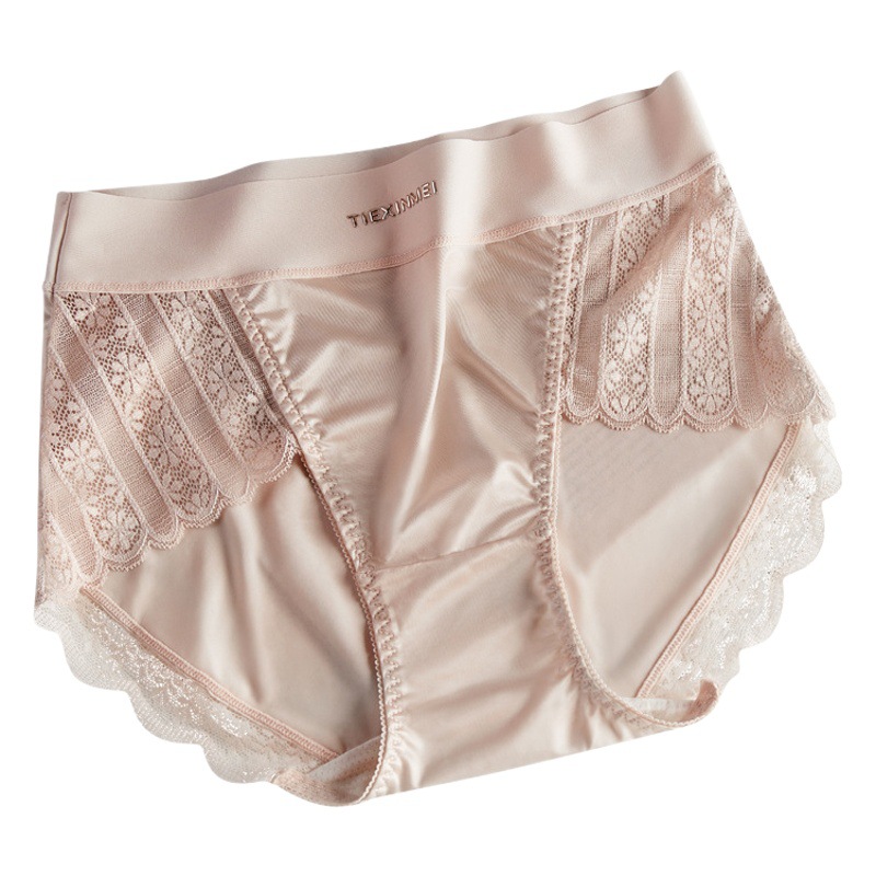 New ladies underwear ice silk summer seamless thin girls lace sexy breathable triangle shorts head