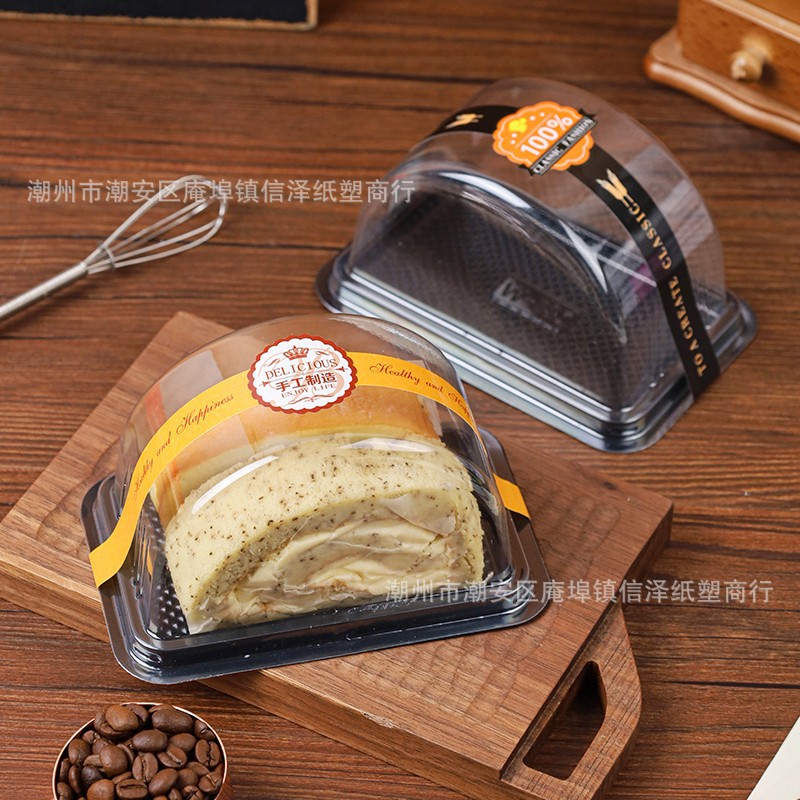 Mountain mother cake roll dream dragon roll packaging box 1 2 4 packing box disposable transparent baking box