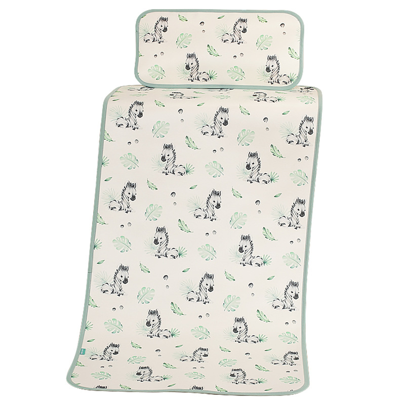 Picture of Children's mat special kindergarten 50 × 130 ice silk mat summer crib class a splicing bed straw mat