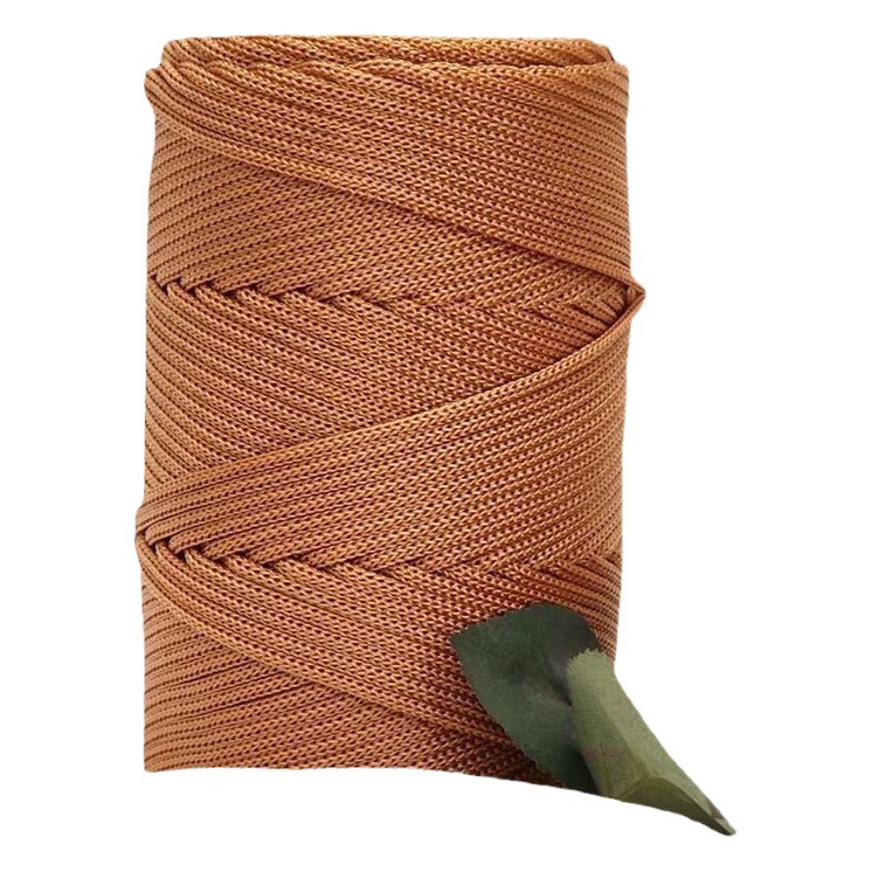 Light body ice silk thread hand woven hook summer cool cap cushion thick plied thread hollow line axis barrel yarn spot wholesale