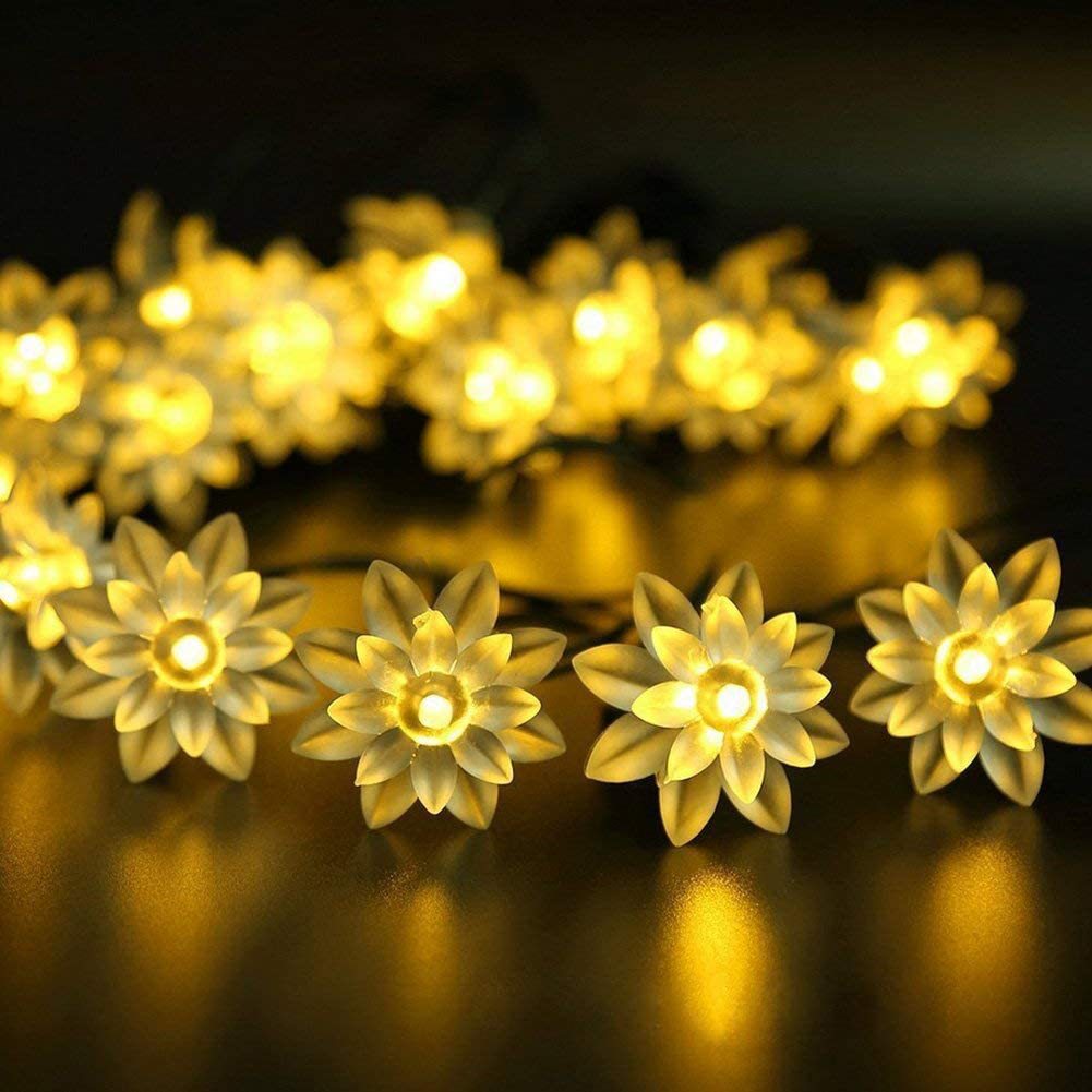 Picture of LED solar light string Bubble Ball water drop light string outdoor landscape courtyard holiday decoration Christmas lights string lights