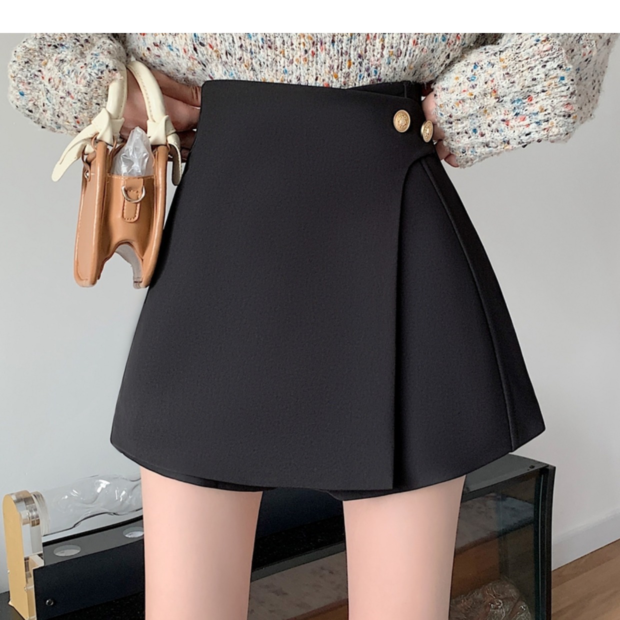 New Shorts Women's Summer Thin Casual plus size Pear Shape High Waist Slimming Design Hot Pants