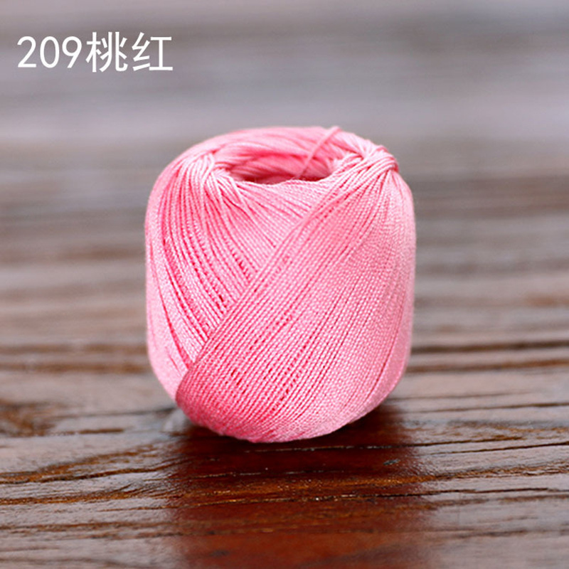 Picture of Snow Feir No. 8 Pearl Lace (10g Pack) Micro Crocheted Wool Silk Light Spring and Summer Cotton Crochet