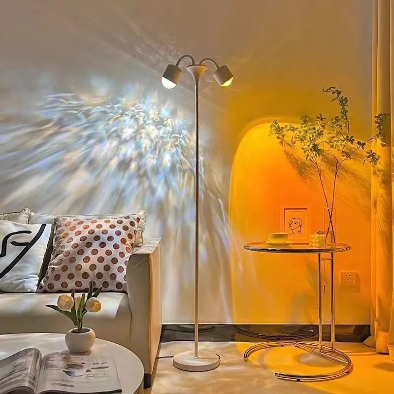 Water Ripple Atmosphere Light Wall Atmosphere Light Full-Length Mirror Ins Bedroom Sunset Live Broadcast Room Double-Headed Photo L Sunset Light