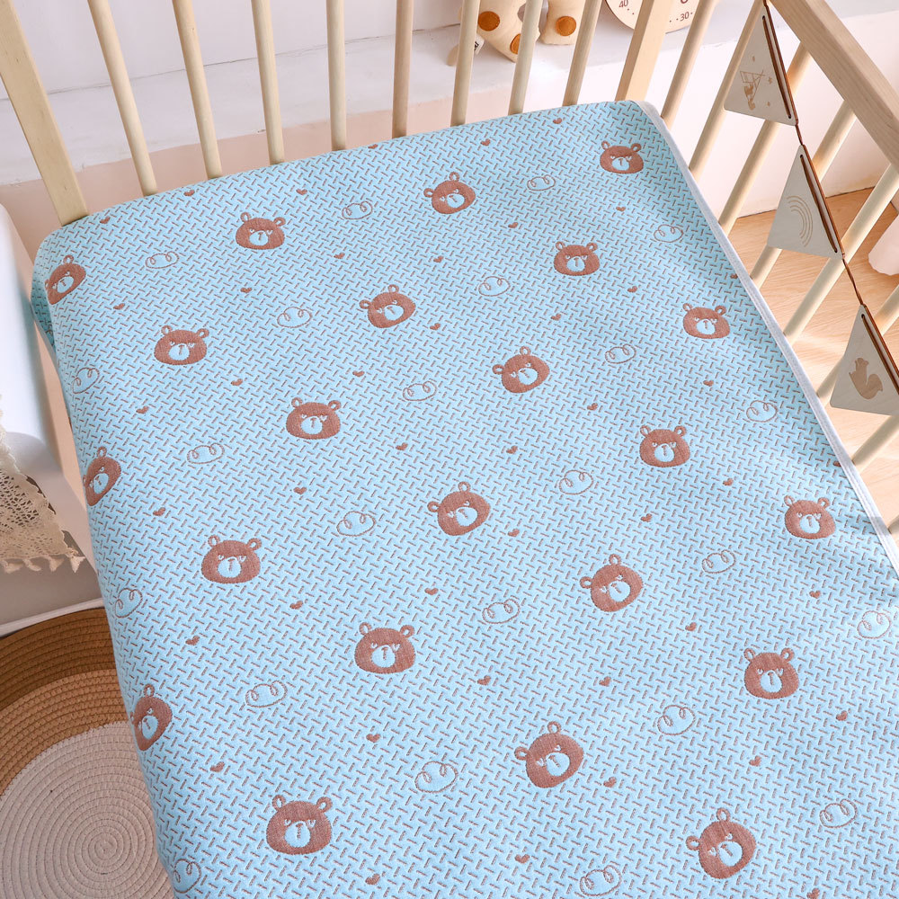 Picture of Newborn mat factory wholesale summer cartoon printing and dyeing baby mat breathable cool crib ice mat