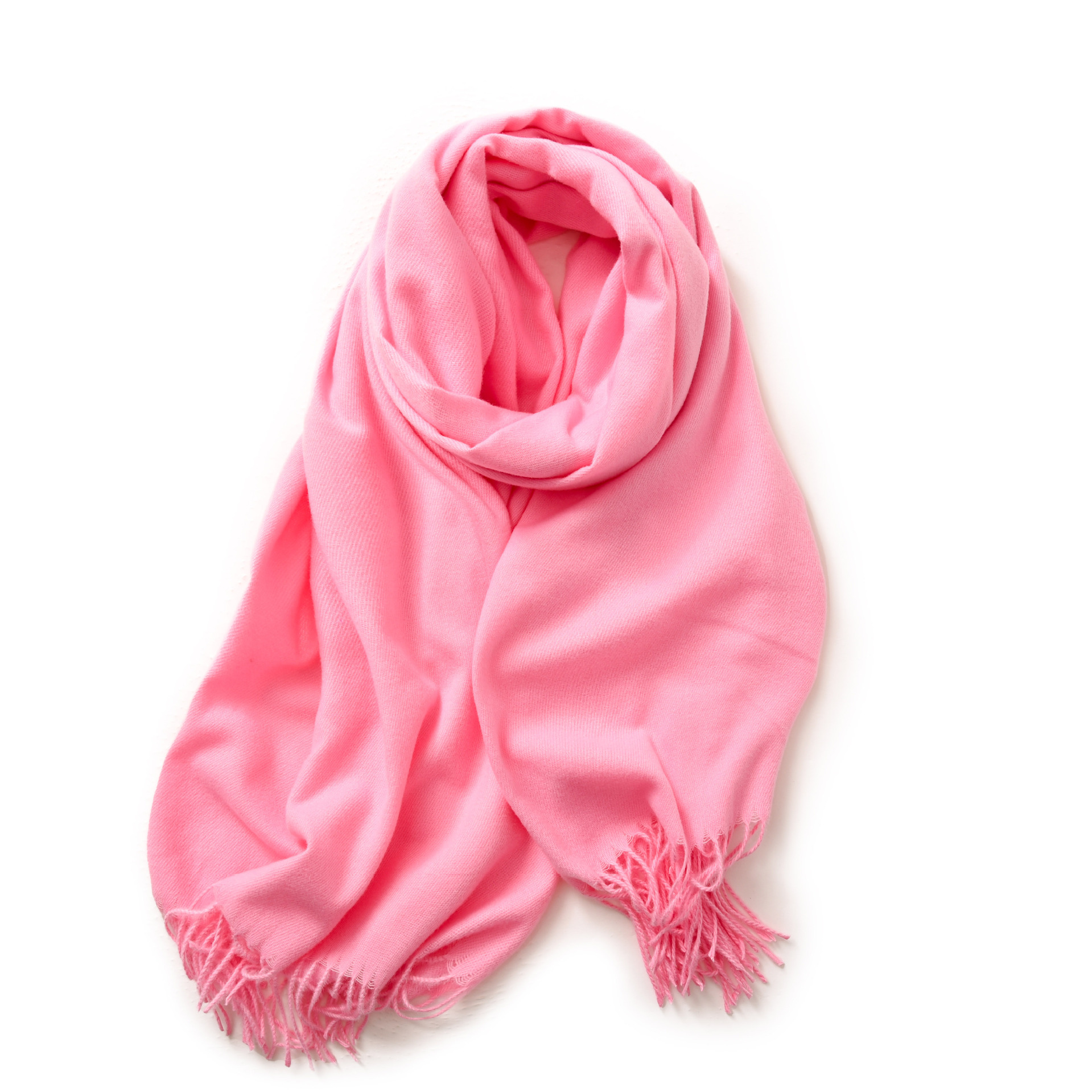 Picture of 2025 Red Scarf Women's Winter Cashmere Solid Color Scarf Shawl High-grade Warm Korean Style Tassel Scarf Men's All-match Scarf