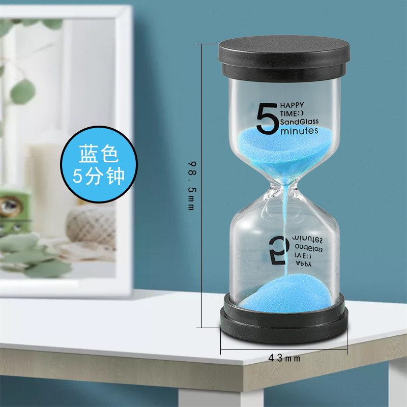 Picture of Manufacturer Wholesale Black Cover Hourglass Timer 1/3/5/10/15/20/30/45/60 Points Creative Gift Hourglass