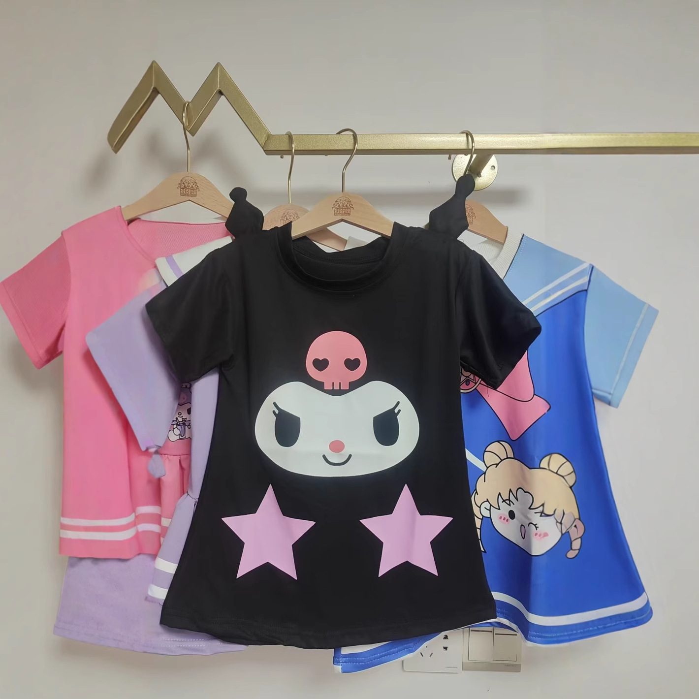 Girls' Kulomi Princess Dress Children's New Summer Cute Three-dimensional Cartoon Ins Style Sweet Women's Outer Wear
