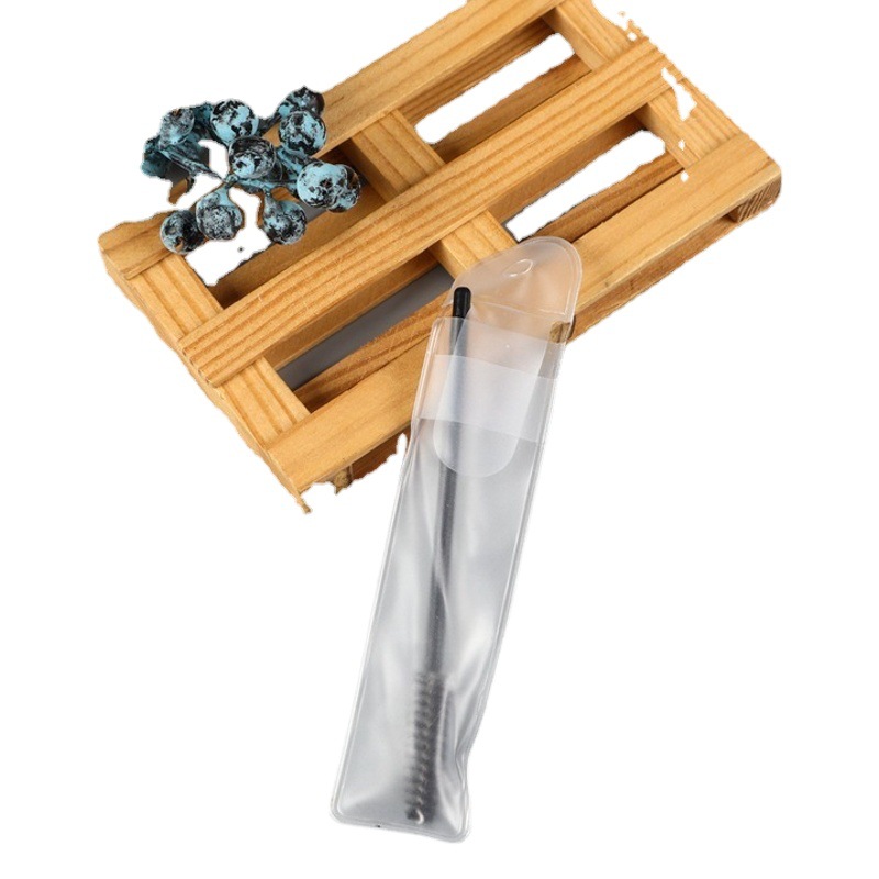 Tweezers Packaging Pvc Frosted Bag Beauty Tools Daily Necessities Dustproof Storage Bag 95mm Eyebrow Trimming Packaging Bag Self-Sealing