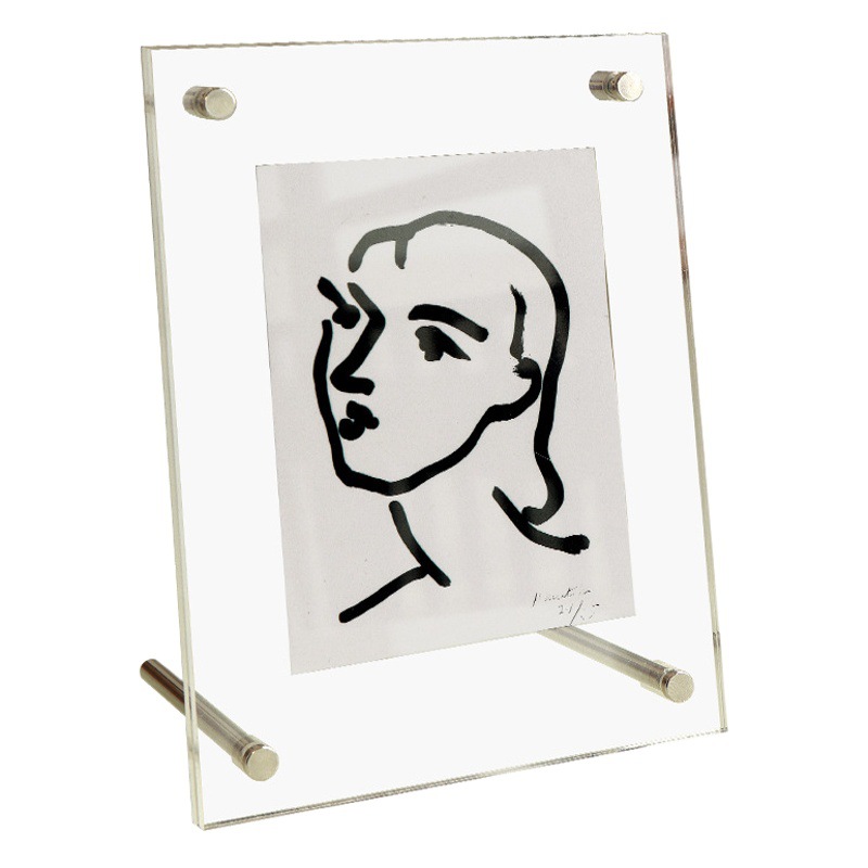 High permeability acrylic photo frame table 6 inch 7 inch 8 inch A4ins wind simple photo frame wall certificate Billboard