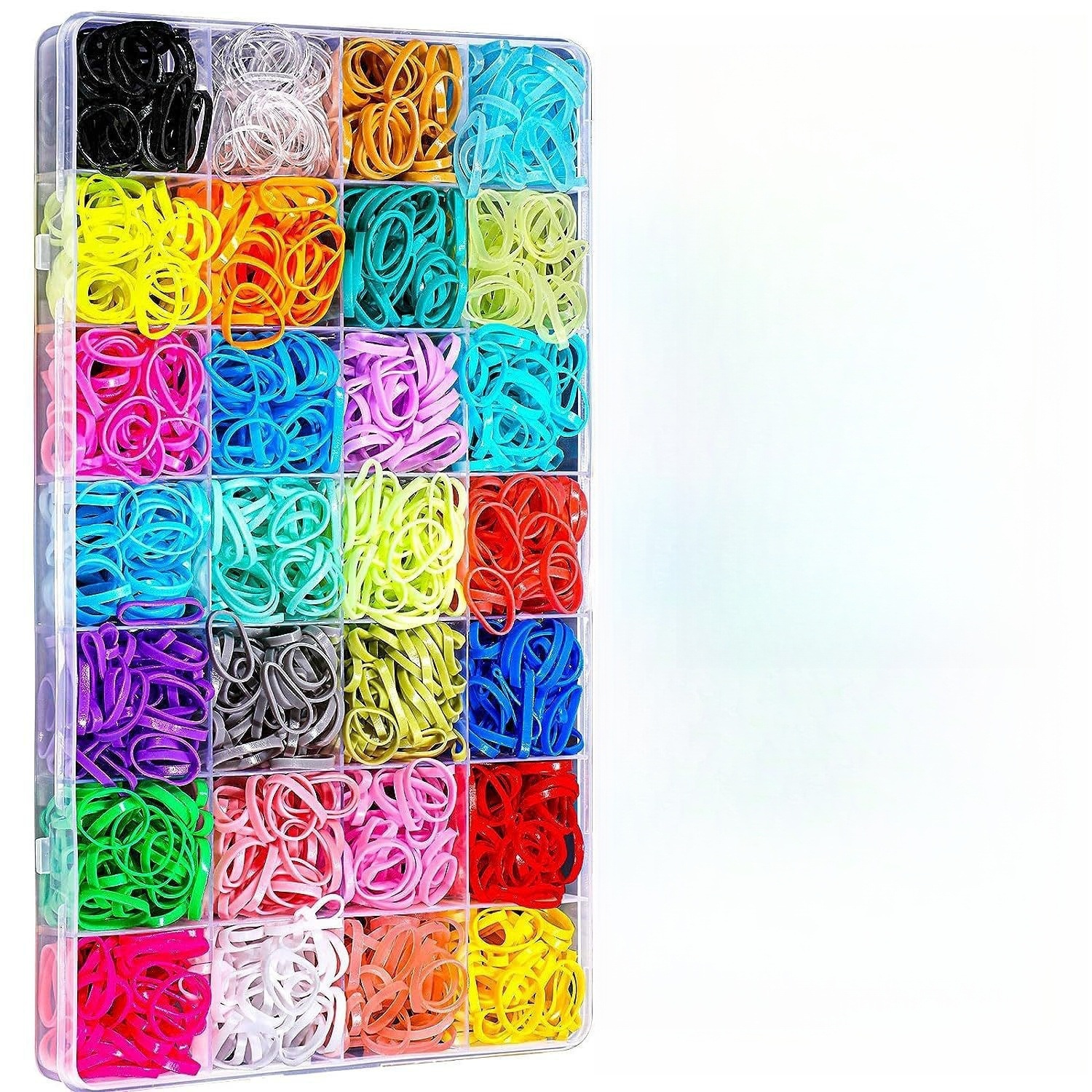 Picture of Cross-Border Hot Selling 28-Colorful Disposable Rubber Bands 28-Pack Does Not Hurt Hair Girls Candy-Colorfuled Hair Rings Colorfulful Small Hair Accessories