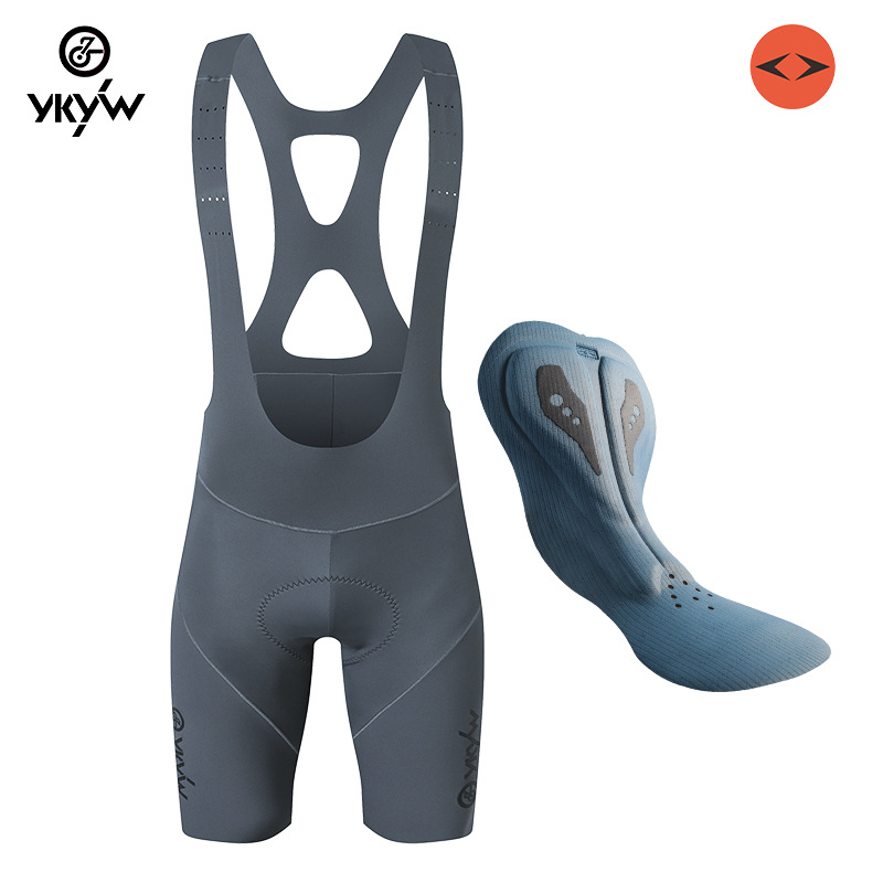YKYWBIKE Summer Hot Sale New Sweat Absorbent Breathable Men's Bicycle Sports Strap Shorts Double Arrow Cushion