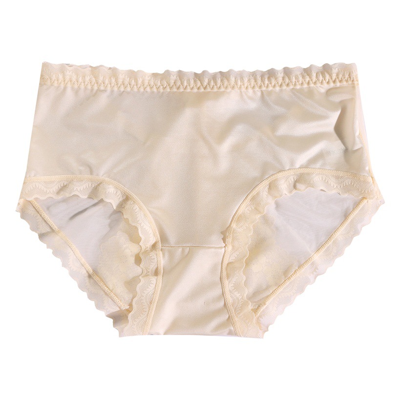 New Ins Fashion Nylon Underwear Girls Comfortable Bottom Crotch Briefs French Lace Mesh Underwear