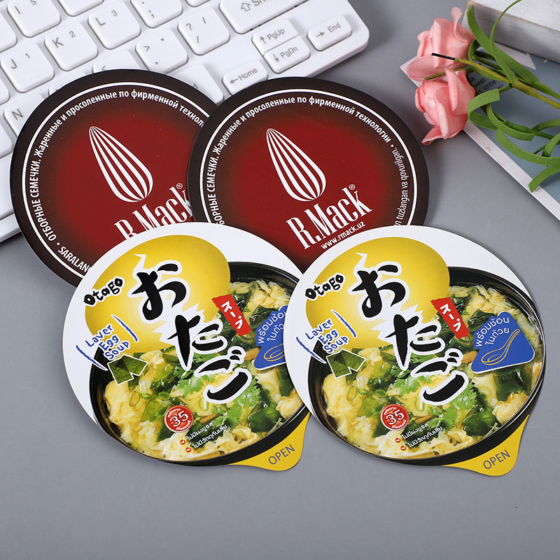 Manufacturer Wholesale Paper Cup Paper-Plastic Dual-Use Film Milk Tea Sealing Paper Disposable Plastic Cup Sealing Film 2-Use Sealing
