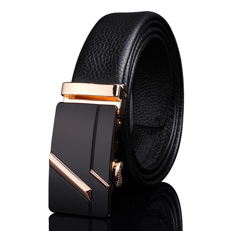 Picture of Men's Belt Leather High-end Automatic Buckle Casual Men's Cowhide Belt Men's Trousers Belt Men's Wholesale