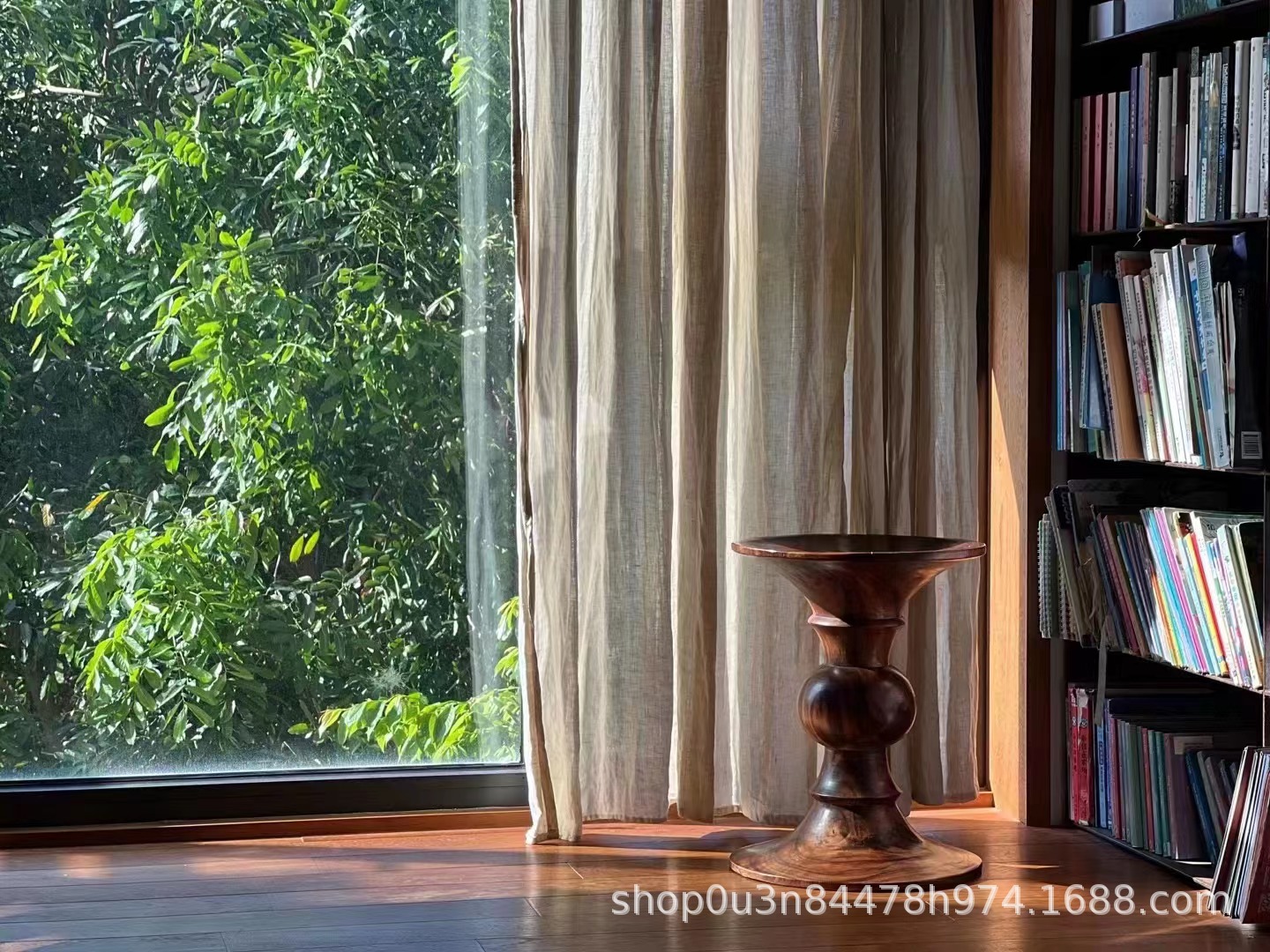 Picture of French Pure Linen Single Primary Color Curtain Fabric Belgian Rain Dew Linen Curtain Fermented Washed Natural Linen