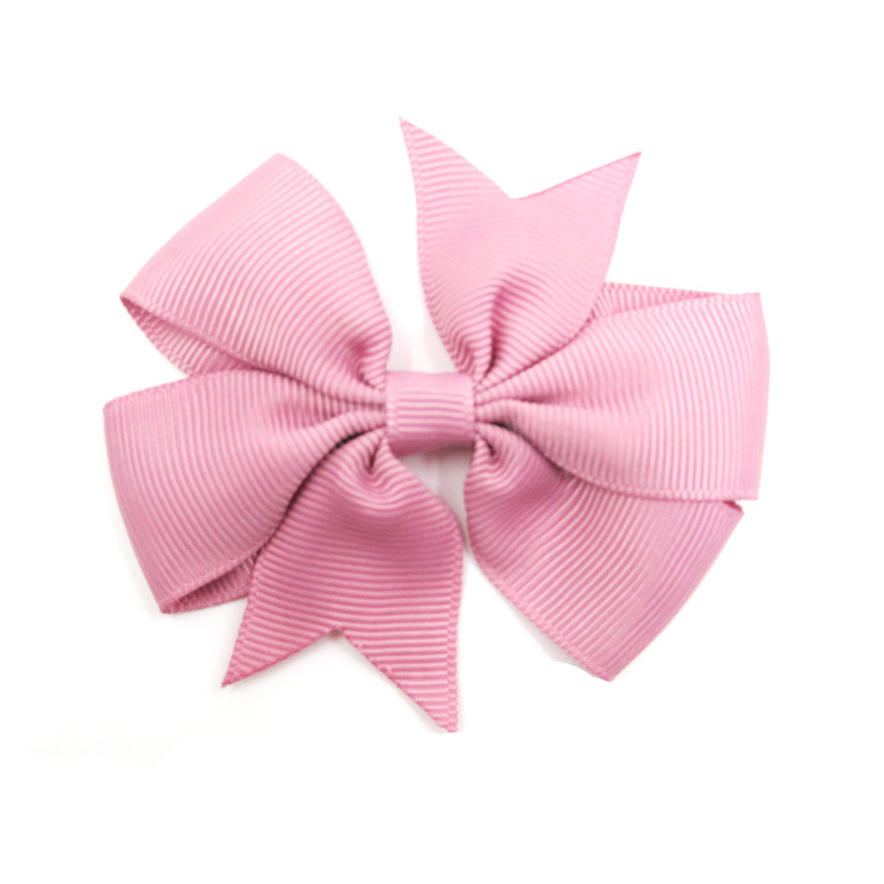 Picture of European and American New Kidsren's Hairpins 8cm Swallowtail Bow Hairpin V-Shaped Ribbed with Bow Hair Accessories Head Flower