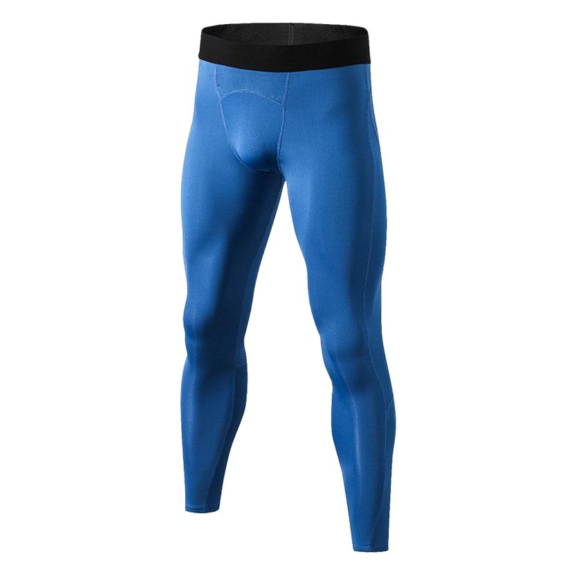 Men's PRO Sports Trousers Tight Training Fitness Running Mesh Stitching Quick-drying Stretch Trousers 1040