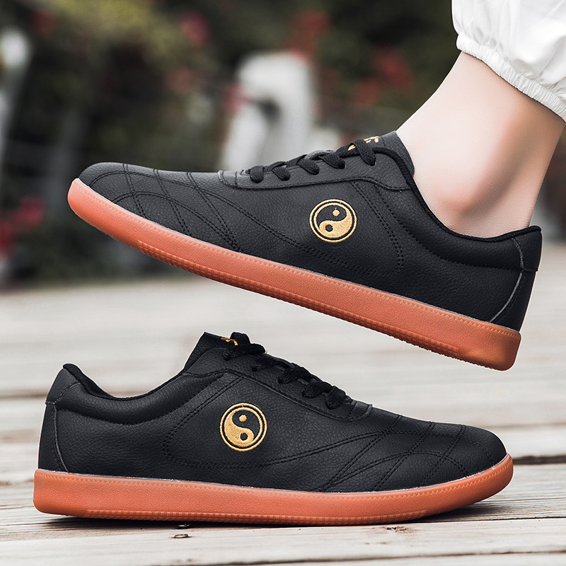 Tai Chi Shoes for Women, Genuine Leather Tendon Soles, Professional Martial Arts Shoes, Spring and Autum Sports Shoes, Summer Tai Chi Practice Shoes for Men