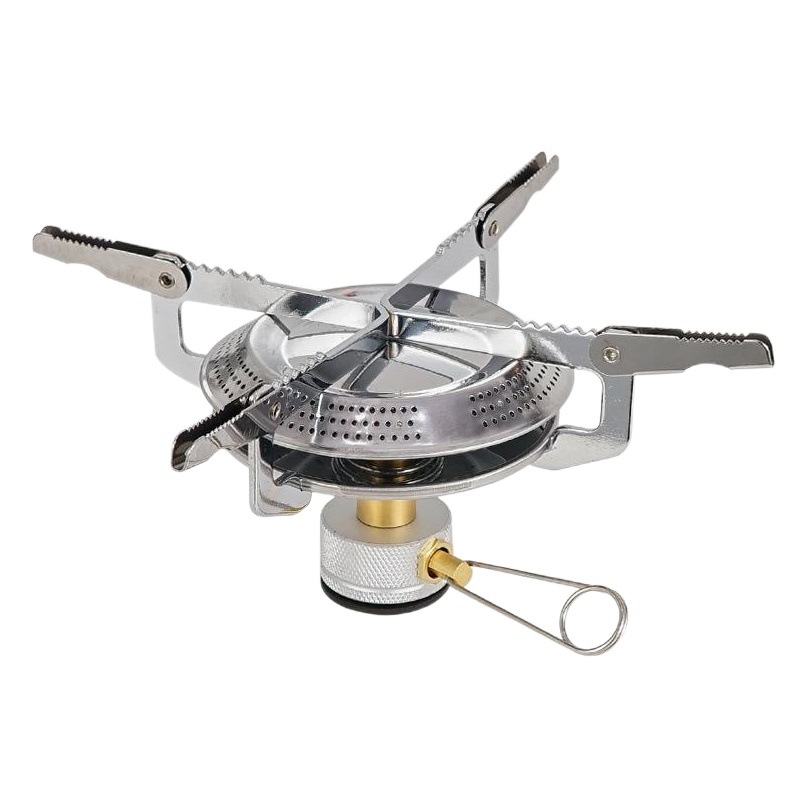 Outdoor mountaineering gas stove head picnic disc stove camping stove high-power adjustable energy-saving folding stove