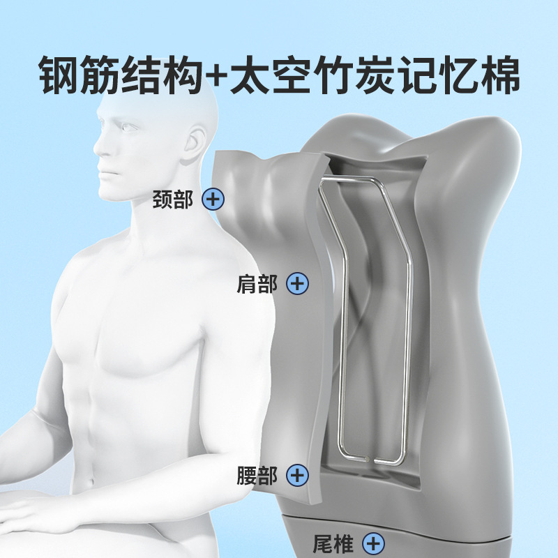 Picture of Heightened Waist Back Cushion, Seat Cushion, Office Lumbar Pillow, Chair Lumbar Cushion, Cushion, Sedentary Nap, Back Sleeping
